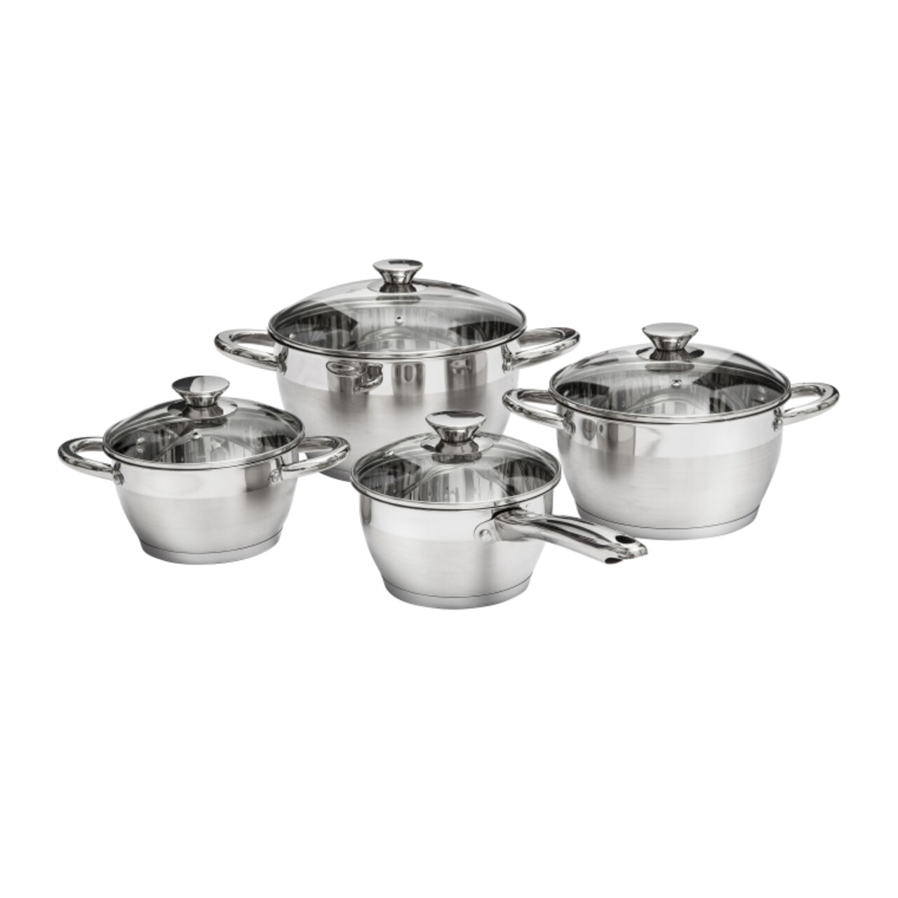 Set de gatit 8 piese Noble, Ambition, 16/16/20/24 cm, inox - imagine 4